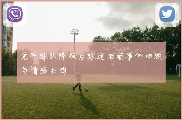 意甲球队降级后球迷泪崩事件回顾与情感共鸣